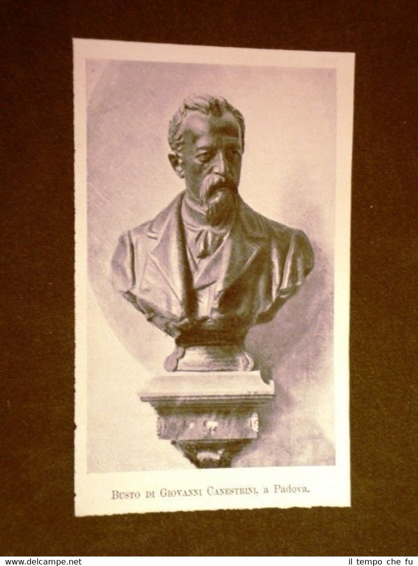Padova nel 1902 Busto a Giovanni Canestrini