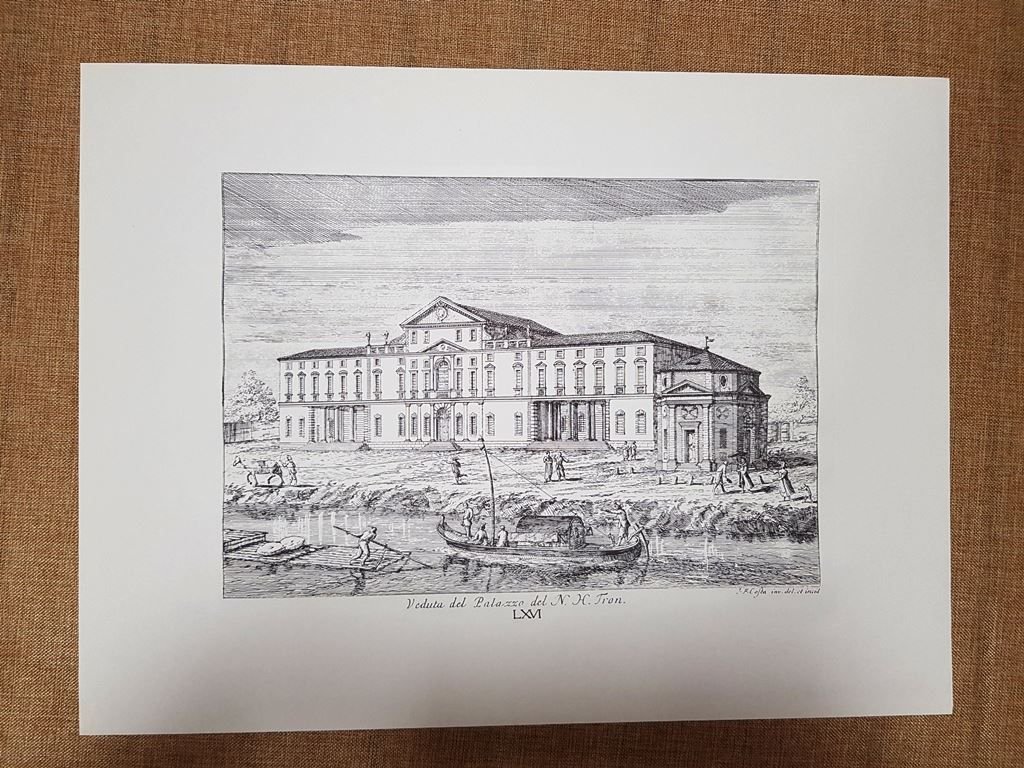 Palazzo Tron Anno 1750 Gianfr. Costa Delle delicie del fiume …
