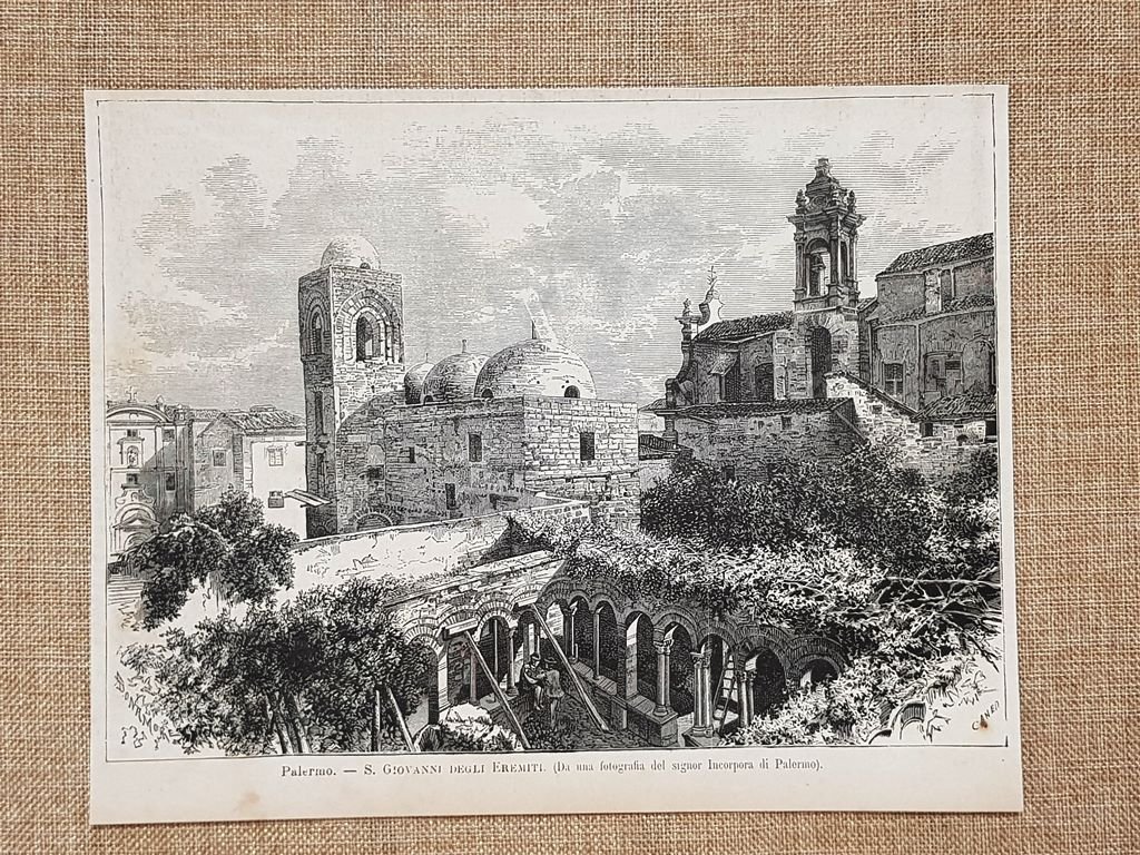 Palermo nel 1880 Chiesa di San Giovanni degli Eremiti Sicilia …