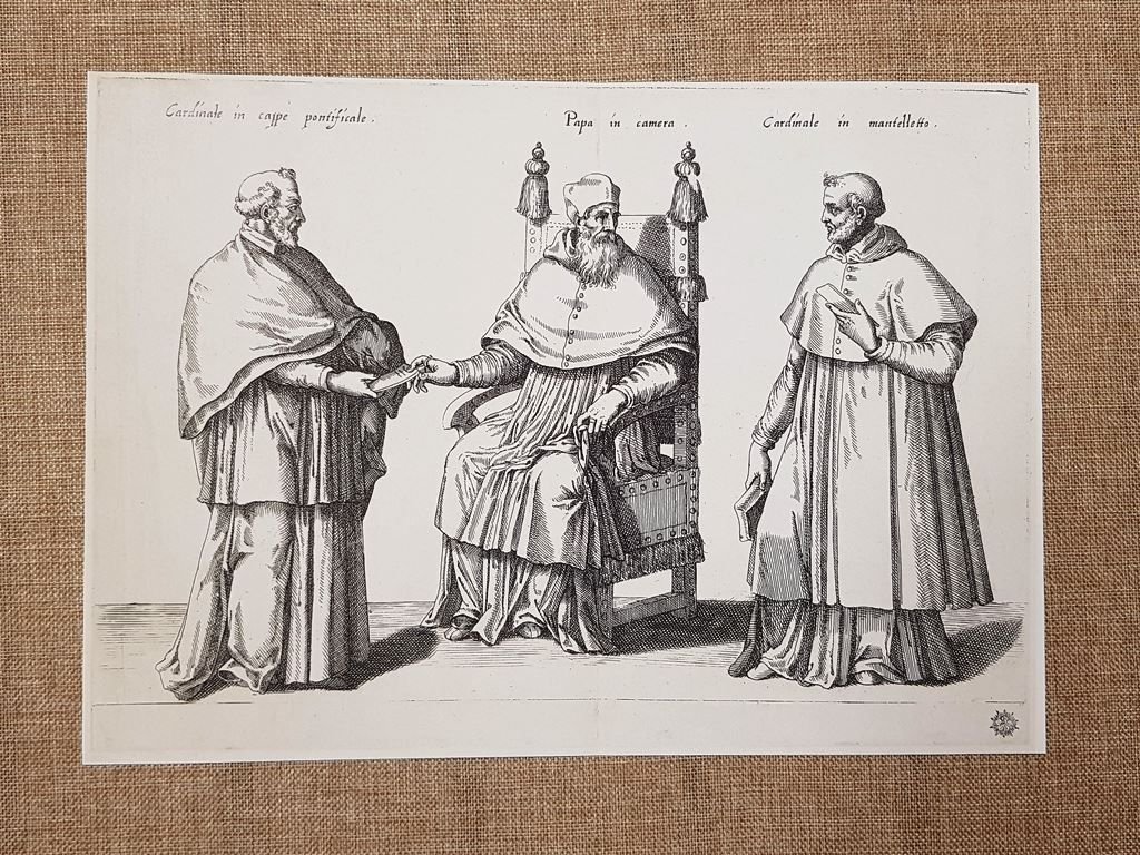 Papa e cardinali di Bartolomeo Grassi del 1585 Ristampa | Immagine principale