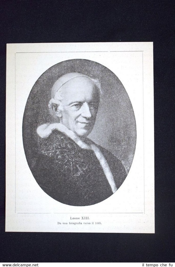 Papa Leone XIII. Da una fotografia verso il 1885
