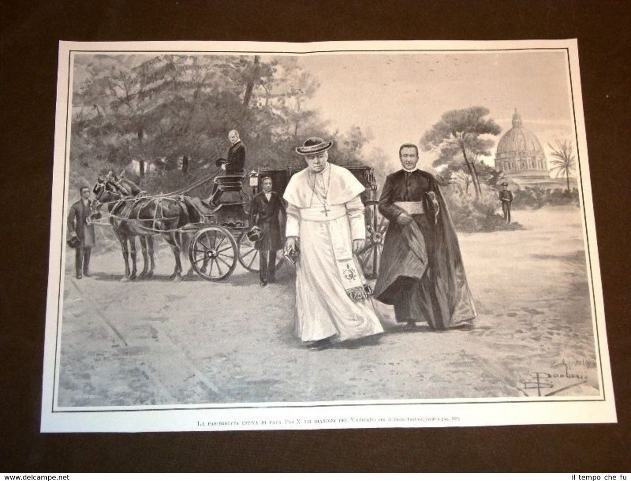 Papa Pio X Giuseppe Melchiorre Sarto nel 1908 Vaticano + …