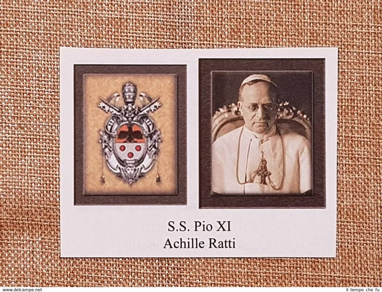 Papa Pio XI e Giovanni XXIII Ritratto e Stemma