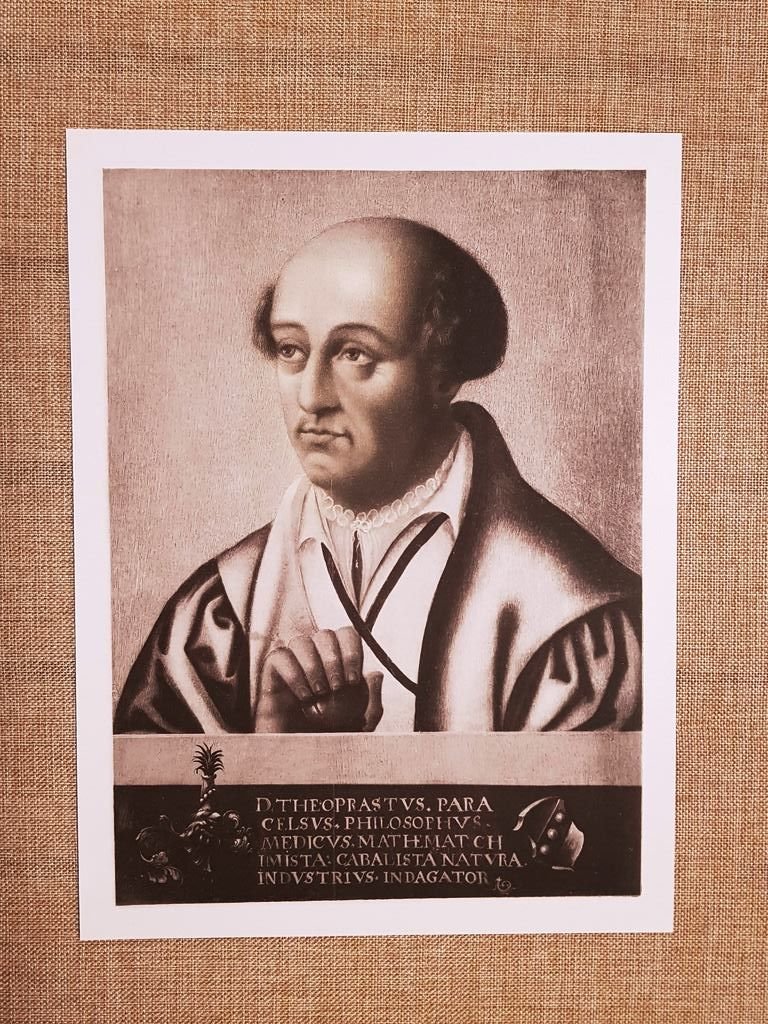 Paracelso 1493 - 1541 Medicina Alchimia Iatrochimica Laudanum Incisione del …