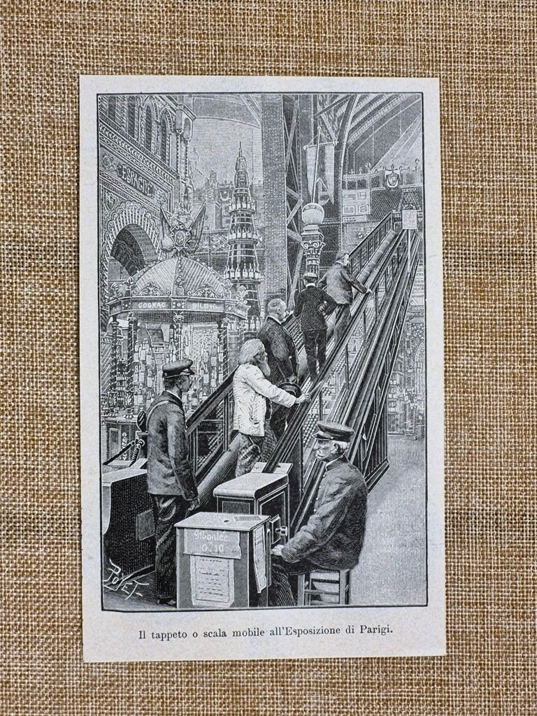 Parigi 1900 Esposizione Universale Scala Mobile Schmidt Silsbee Rue de …