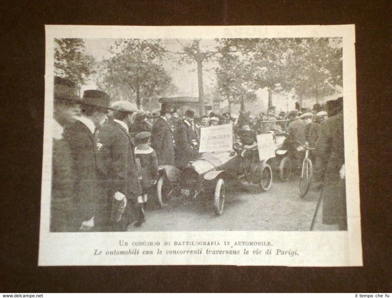 Parigi Concorso di dattilografia in automobile Francia