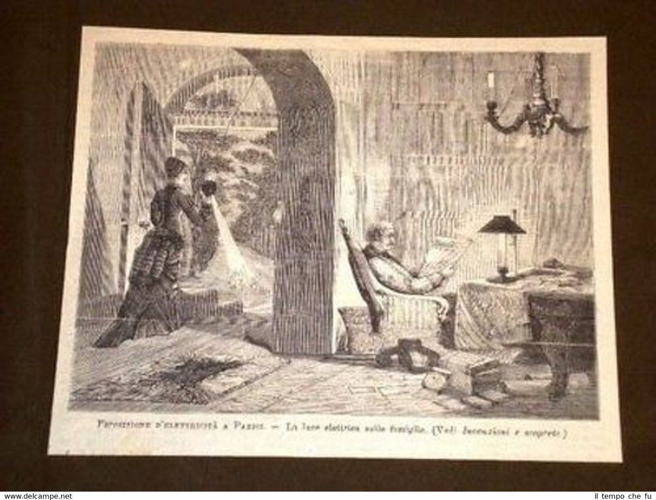 Parigi Esposizione Elettricità Luce nelle Famiglie