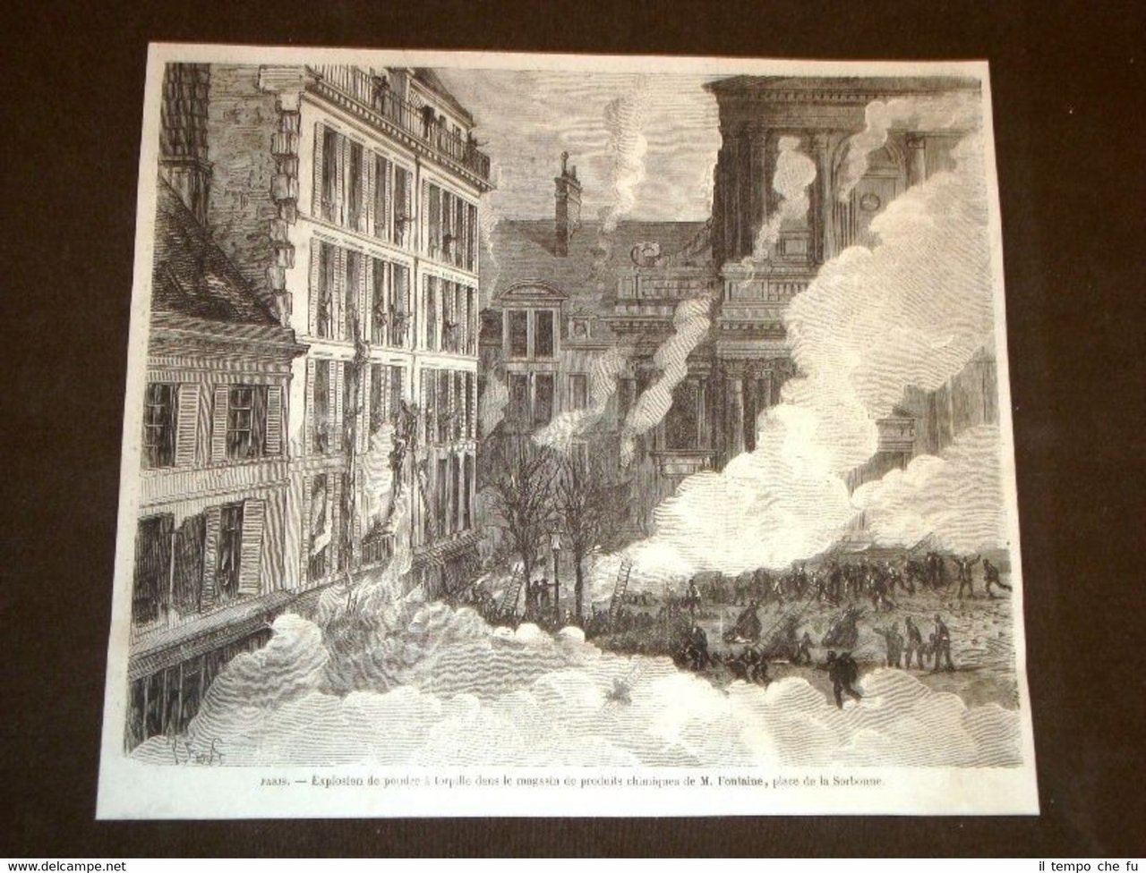 Parigi nel 1869 Esplosione del Magazzino dei prodotti chimici di … | Immagine principale