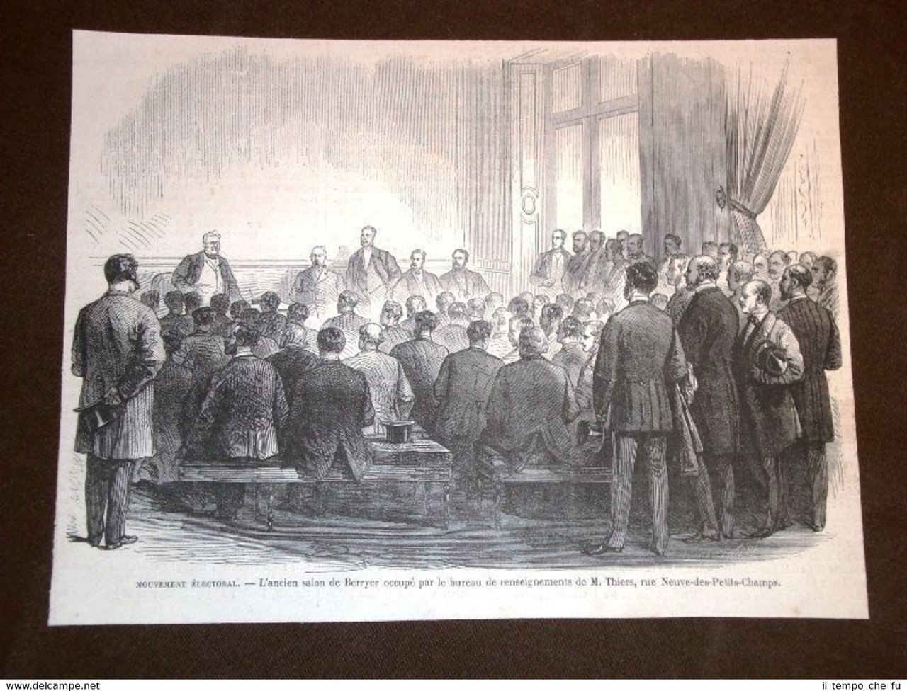 Parigi nel 1869 Salone de Berryer Ufficio di Thiers Rue …