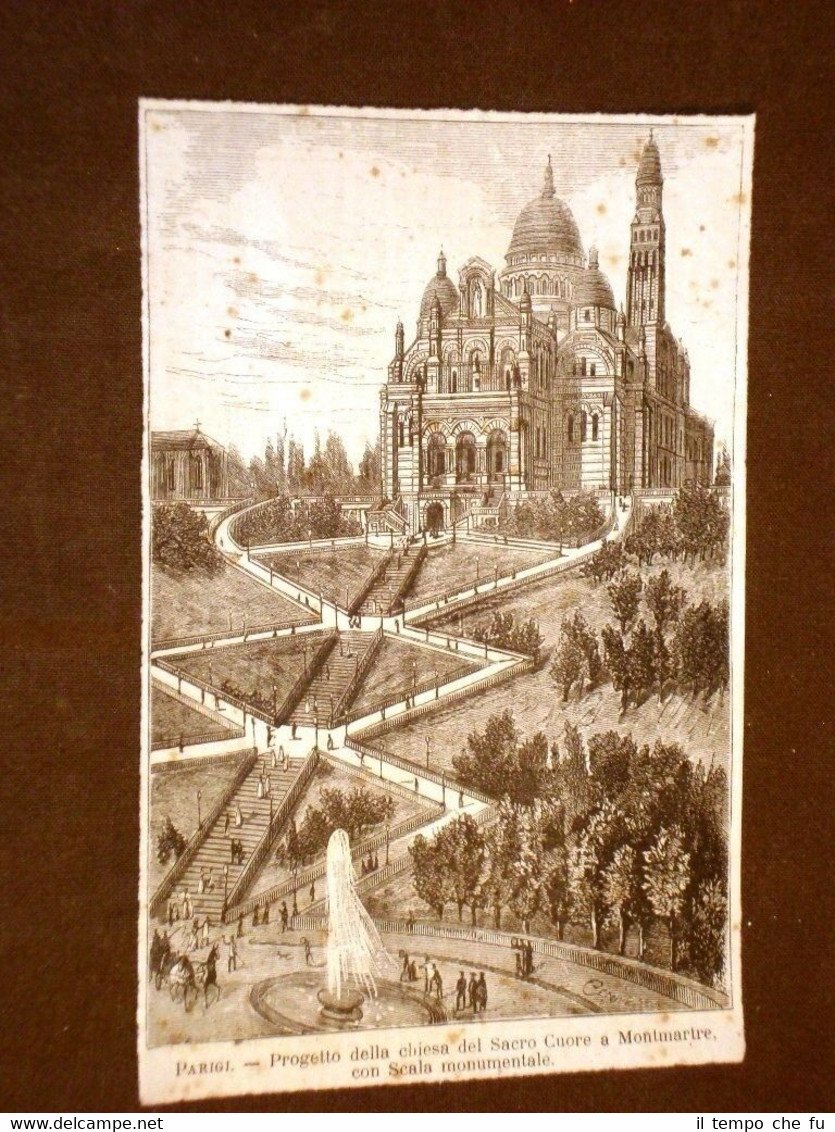 Parigi nel 1875 Progetto Chiesa del Sacro Cuore a Montmartre …