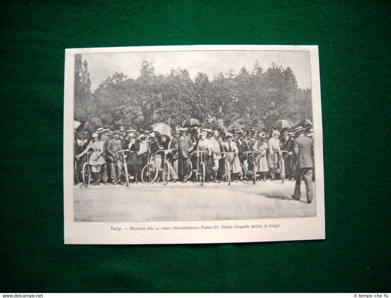 Parigi nel 1893 - Riunione per la corsa Velocipedistica Parigi … | Immagine principale