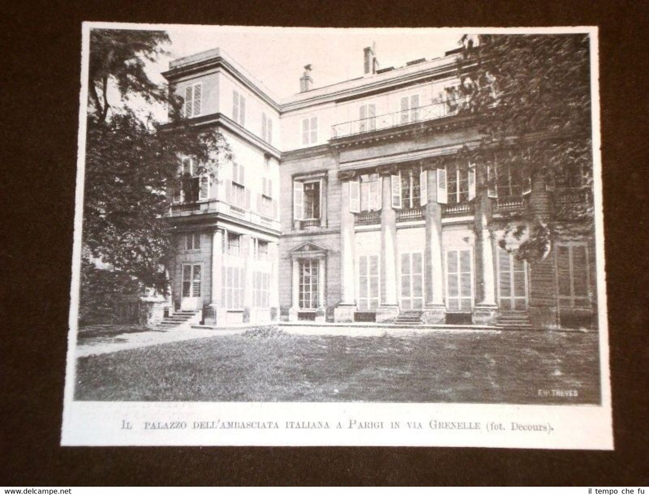 Parigi nel 1903 Palazzo dell'Ambasciata Italiana Via Grenelle | Immagine principale