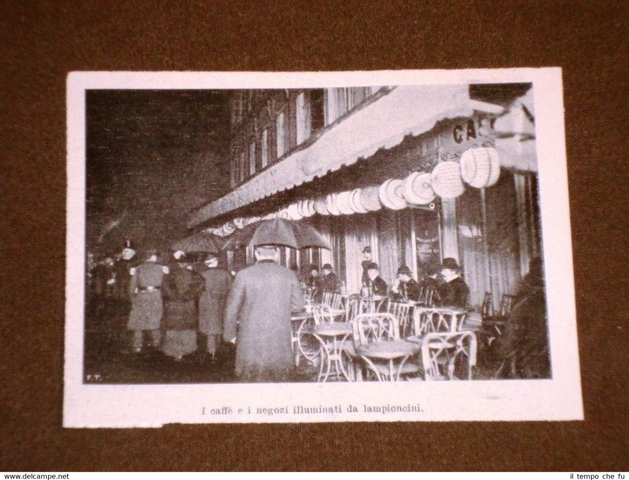 Parigi nel 1907 Sciopero degli operai elettrici o elettricisti Caffè …