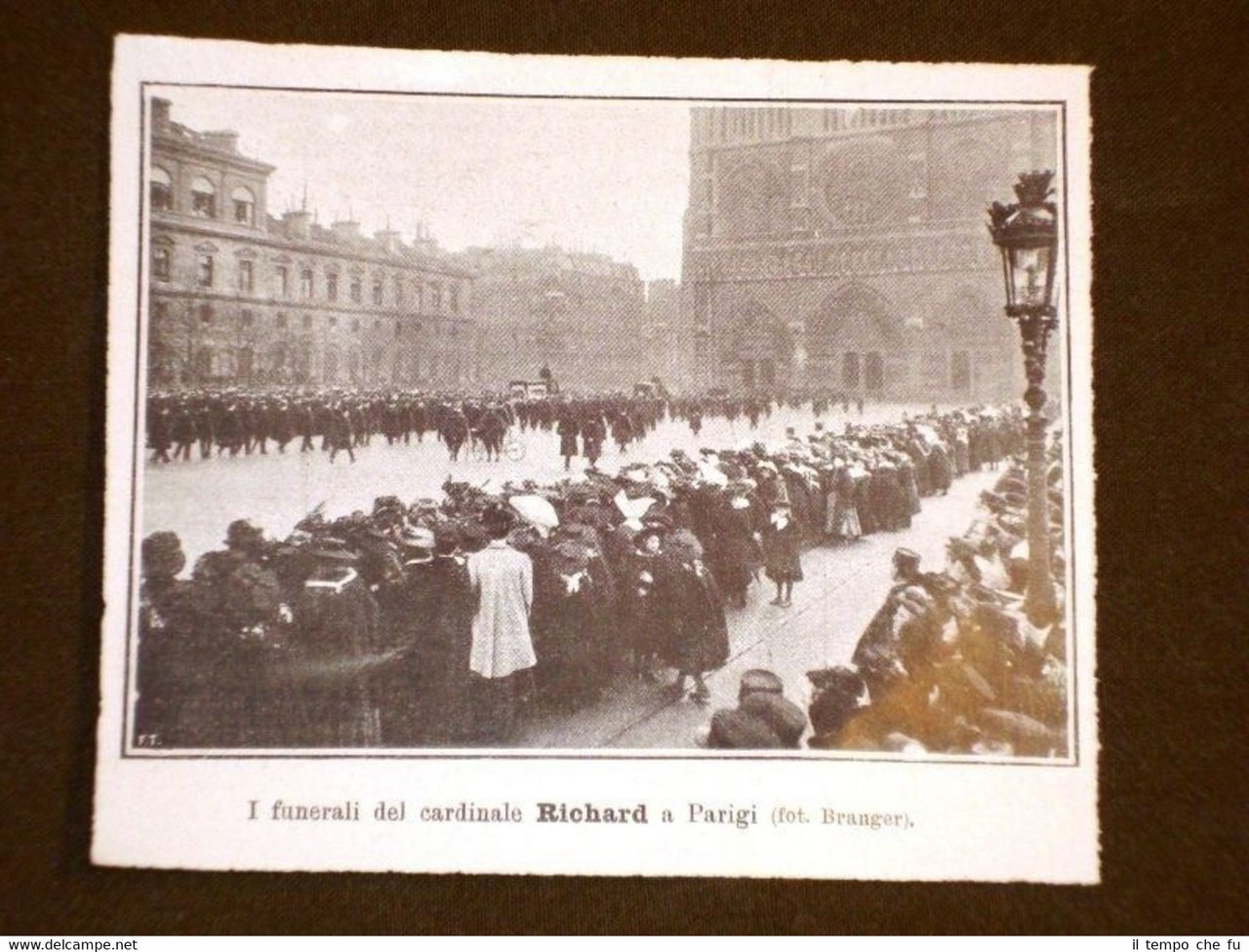 Parigi nel 1908 Funerale del Cardinale Richard