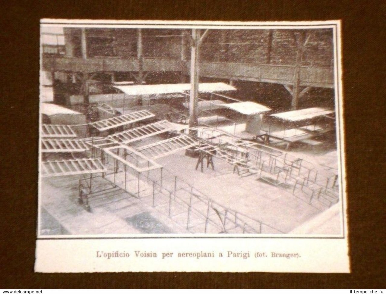 Parigi nel 1908 Opificio Voisin per aereoplani