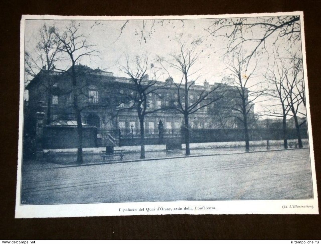 Parigi nel 1919 Conferenza per la Pace Palazzo del Quai …