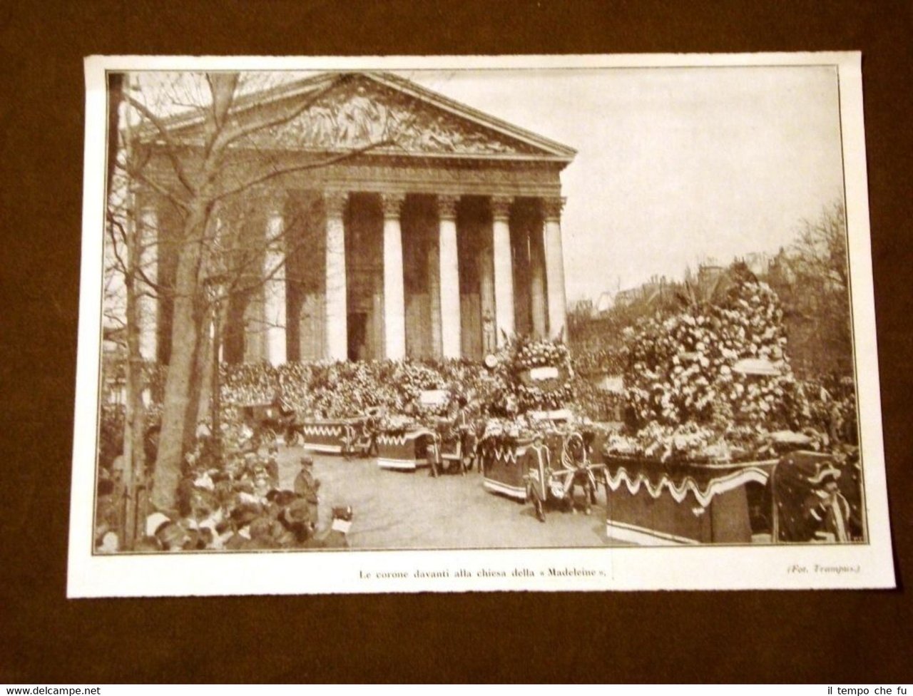 Parigi nel 1923 Funerale dell'attrice Sarah Bernhardt Chiesa della Madeleine