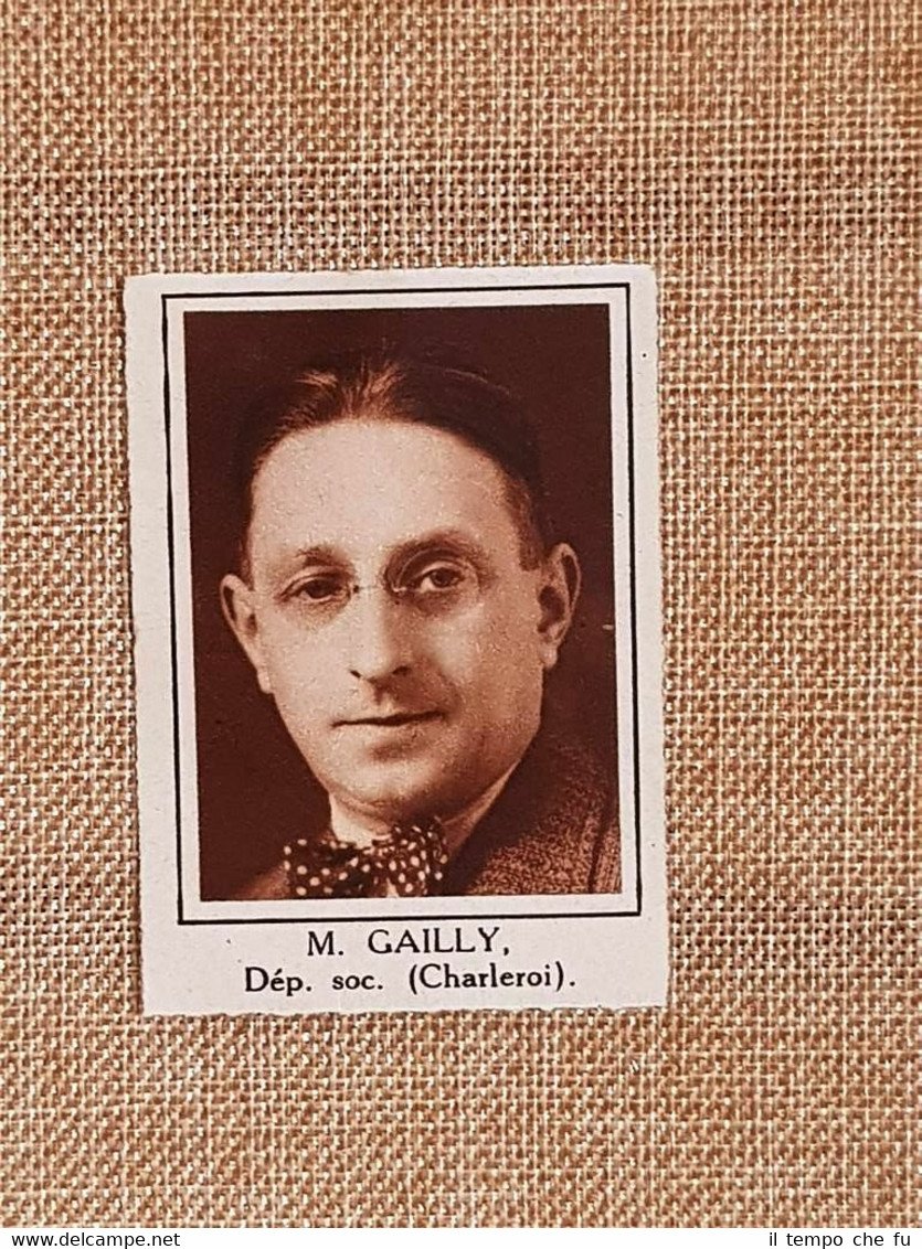 Parlamentare M. Gailly Charleroi Elezioni del 24 maggio 1936