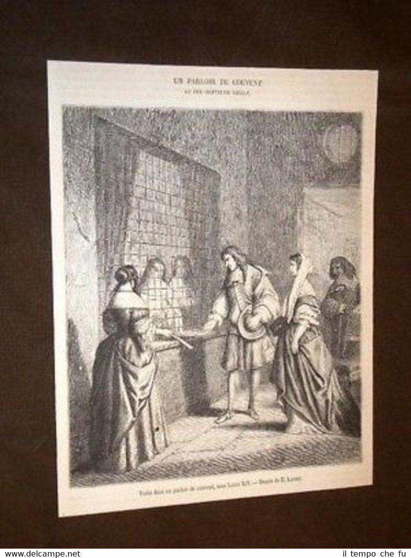 Parlatorio di un convento, sotto Luigi XIV Francia