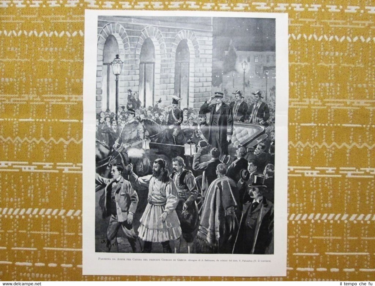 Partenza da Atene per Candia del principe Giorgio di Grecia …