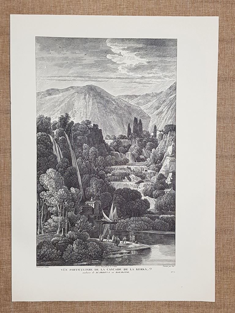 Particolare delle Cascate di Kerka o Krka Scardona Crozia Anno … | Immagine principale