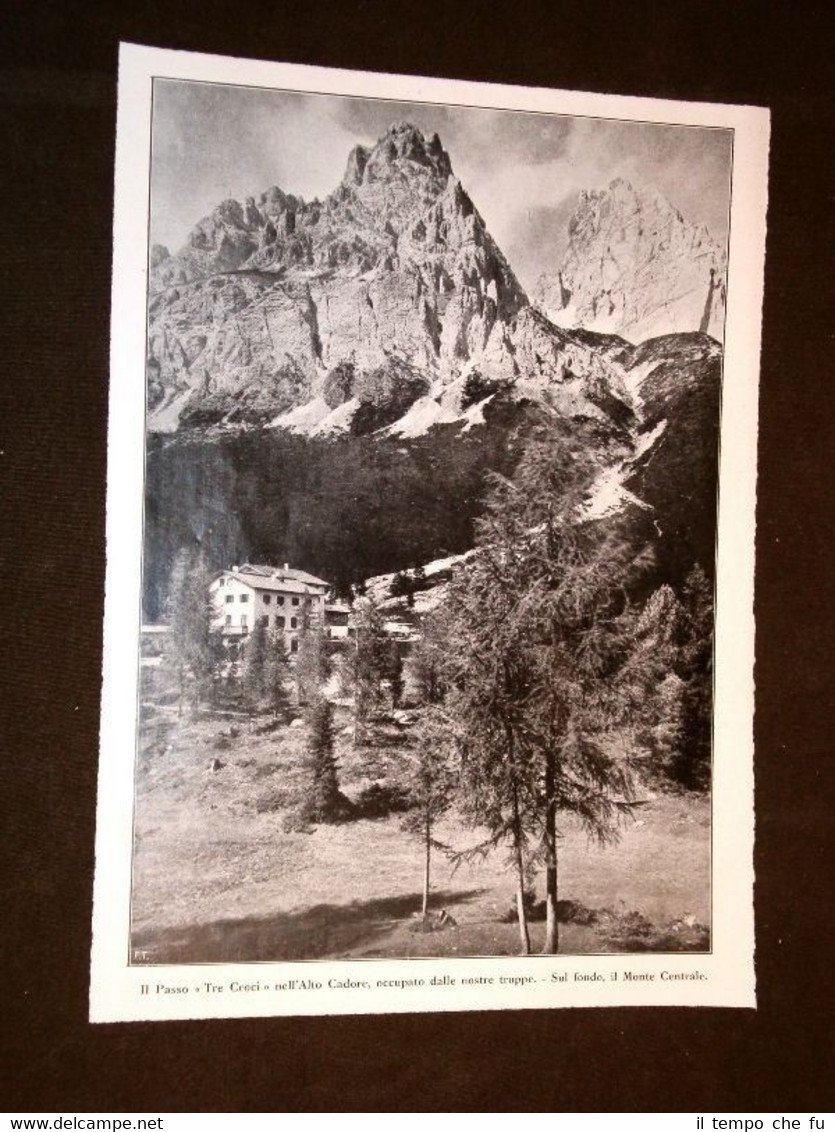 Passo "Tre Croci" nell'Alto Cadore nel 1915