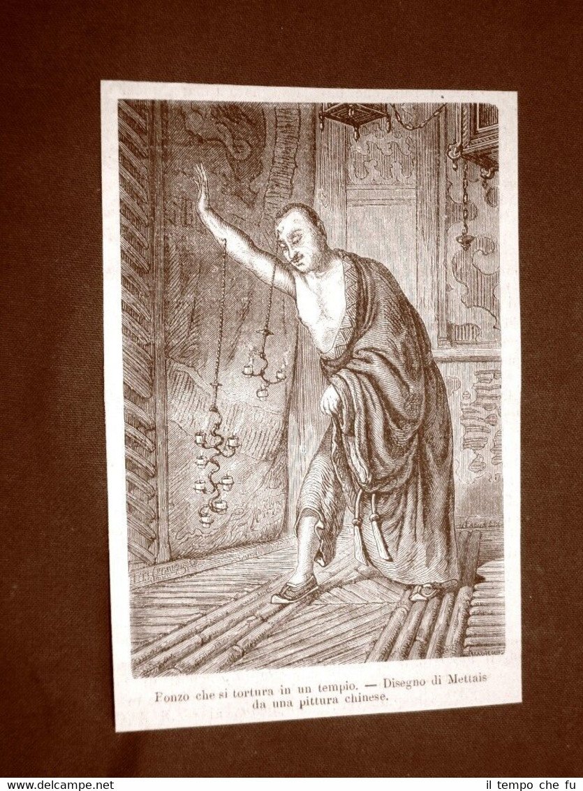 Pechino nel 1863 Bonzo che si tortura in un tempio …