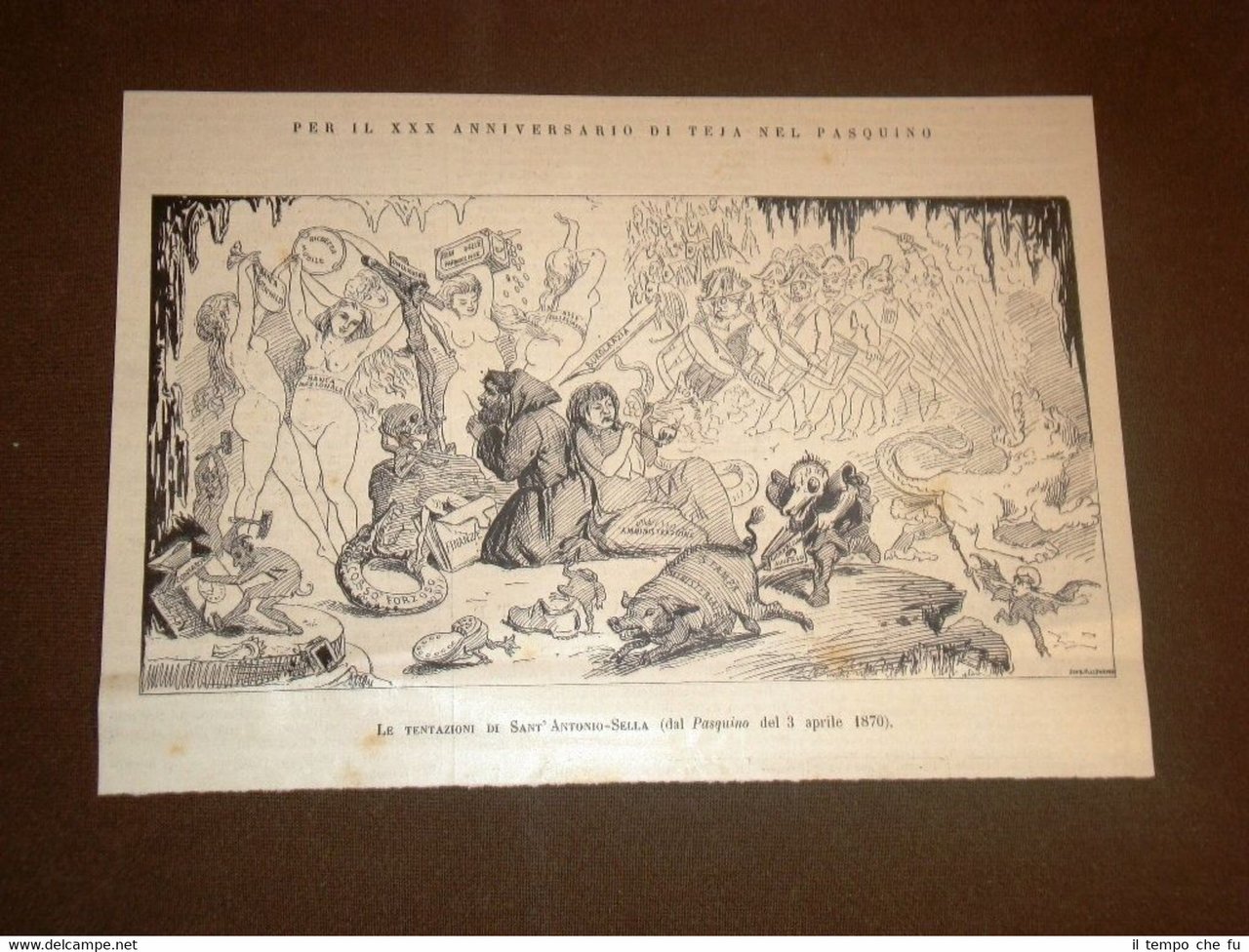 Per il 30°anniversario di Teja nel Pasquino nel 1886 Tentazioni …