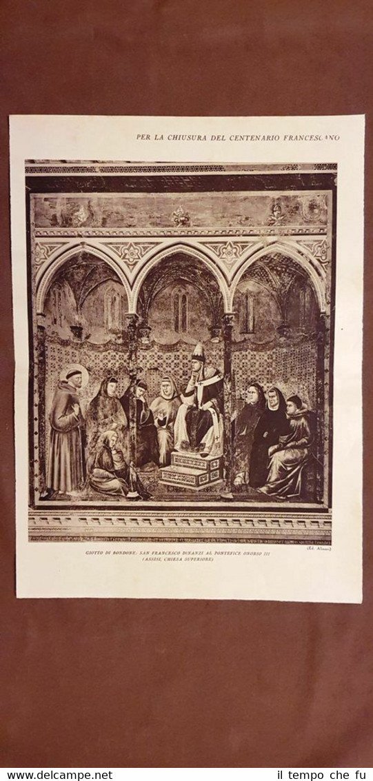 Per il centenario di San Francesco nel 1926 Giotto di …