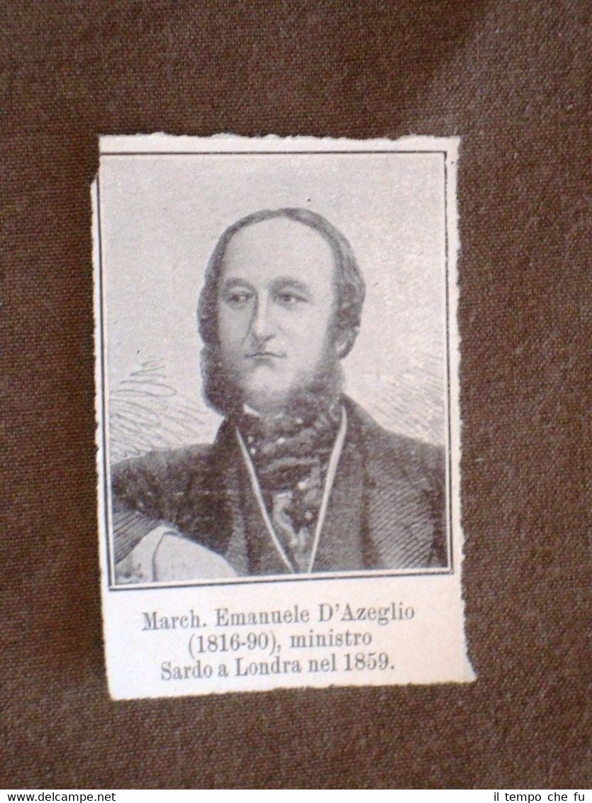 Personaggi illustri del 1859 Marchese Emanuele D'Azeglio | Immagine principale