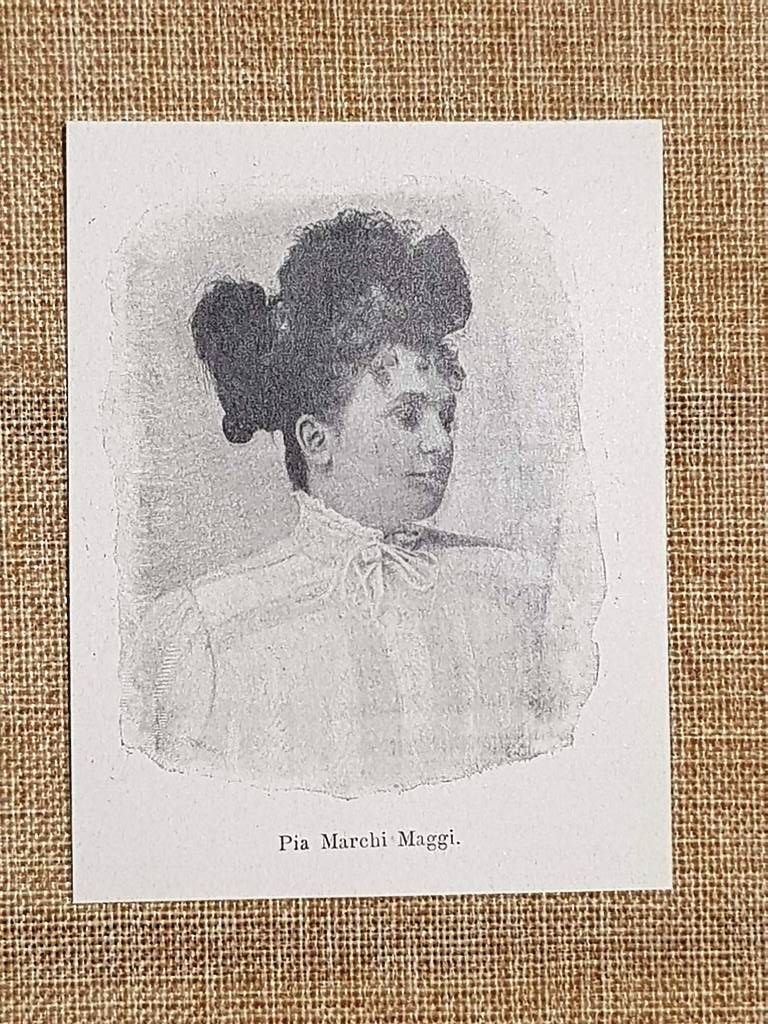 Pia Marchi Maggi nel 1846 1900 Attrice comica italiana teatro …