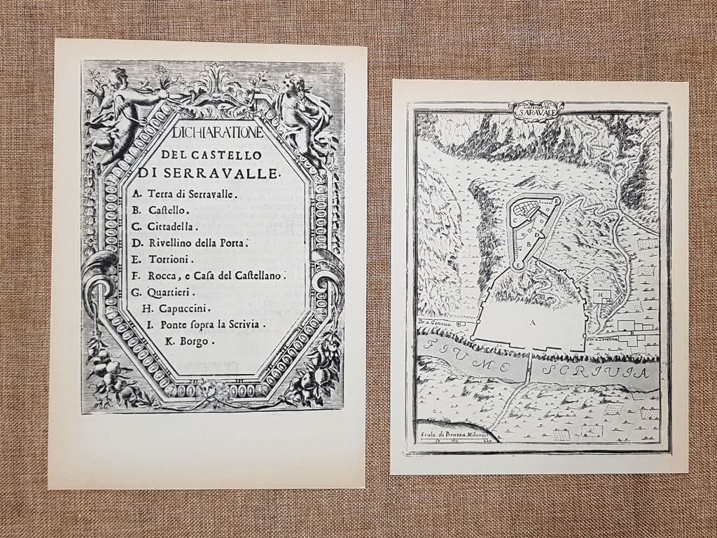 Pianta Castello Serravalle Stato Milano B. Sesti Eugenio di Savoia … | Immagine principale