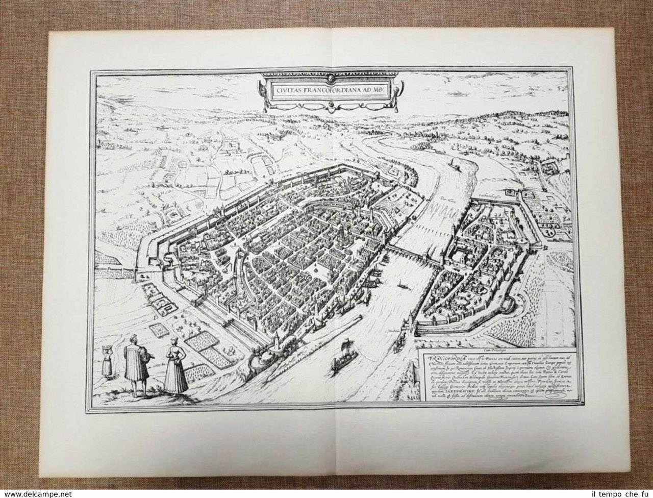 Pianta Civitas Francofordiana ad Mo Anno 1572 G.Braun e F. …