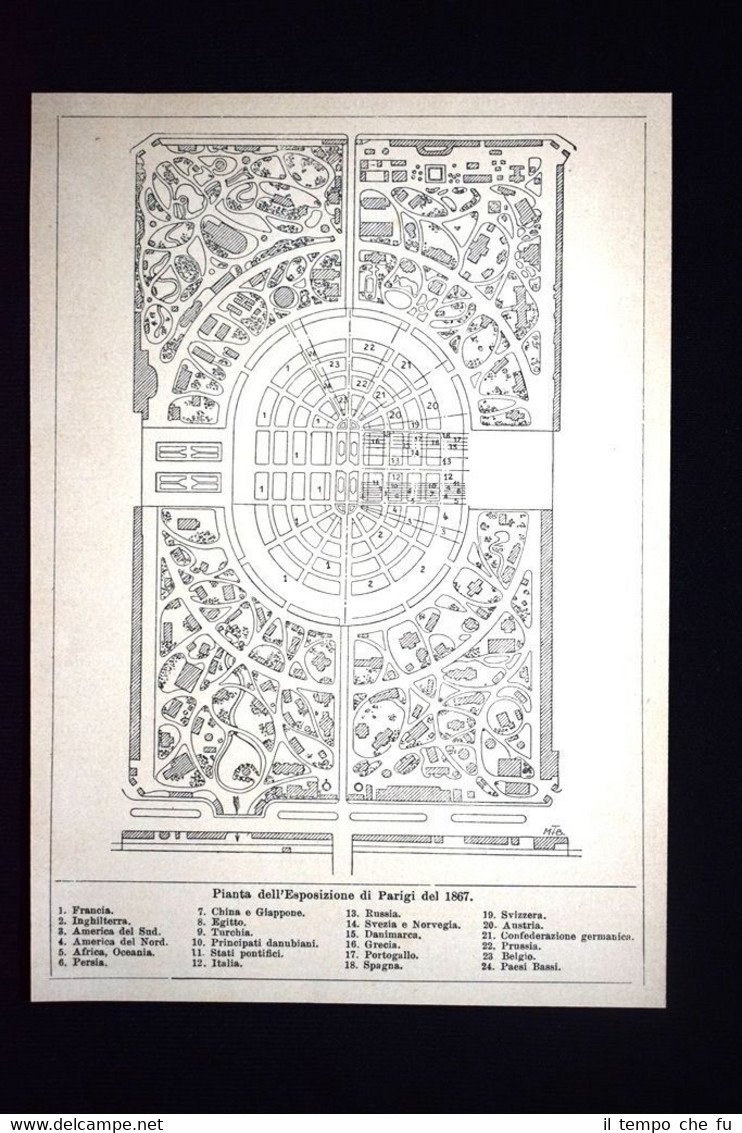 Pianta dell'Esposizione di Parigi del 1867 | Immagine principale