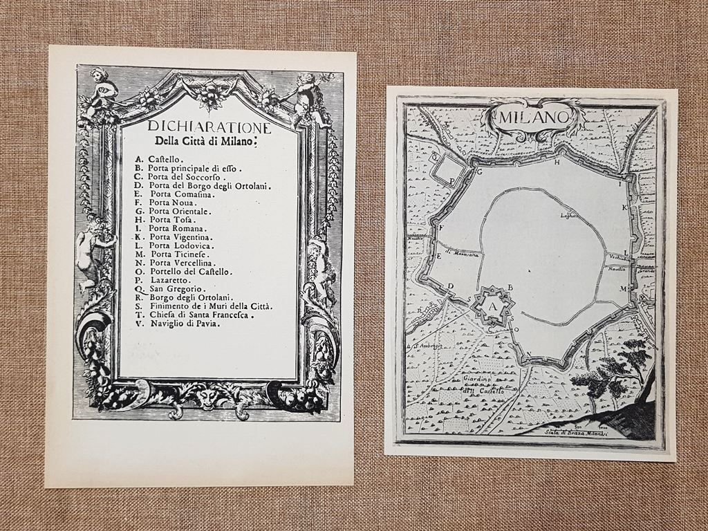 Pianta della città di Milano Battista Sesti per Eugenio di … | Immagine principale