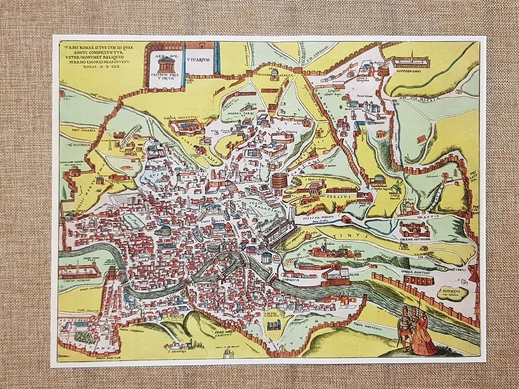 Pianta della città di Roma P. Ligorio Braun Civitas Orbis … | Immagine principale