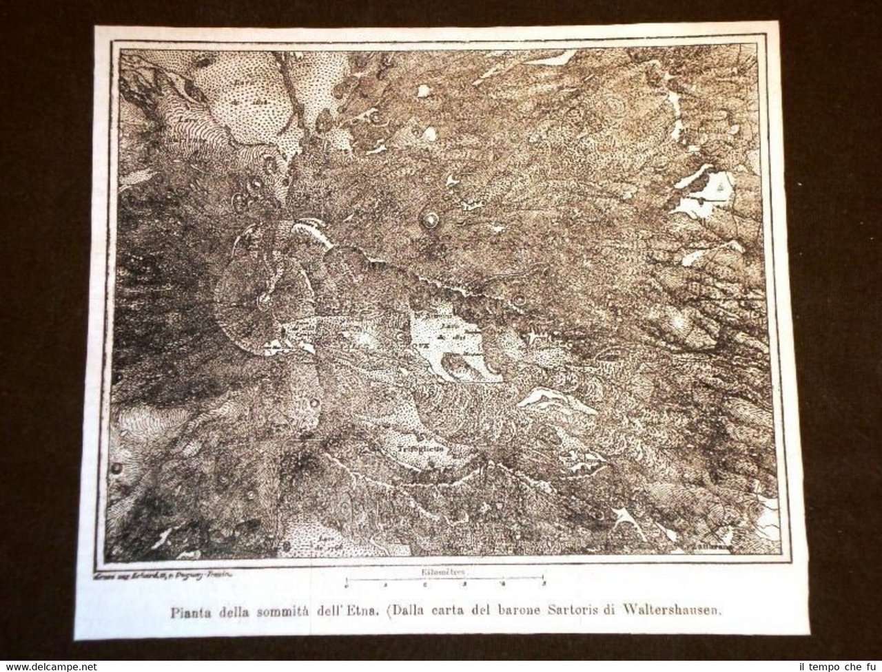 Pianta della Sommità del Vulcano Etna nel 1869 Carta del …