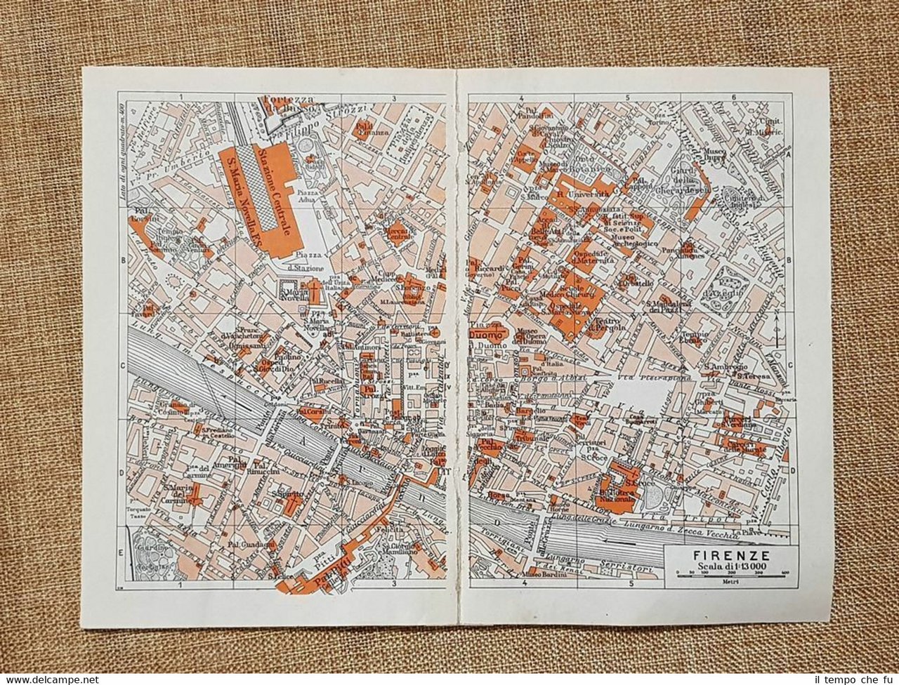 Pianta o piantina del 1939 La città di Firenze (1) …