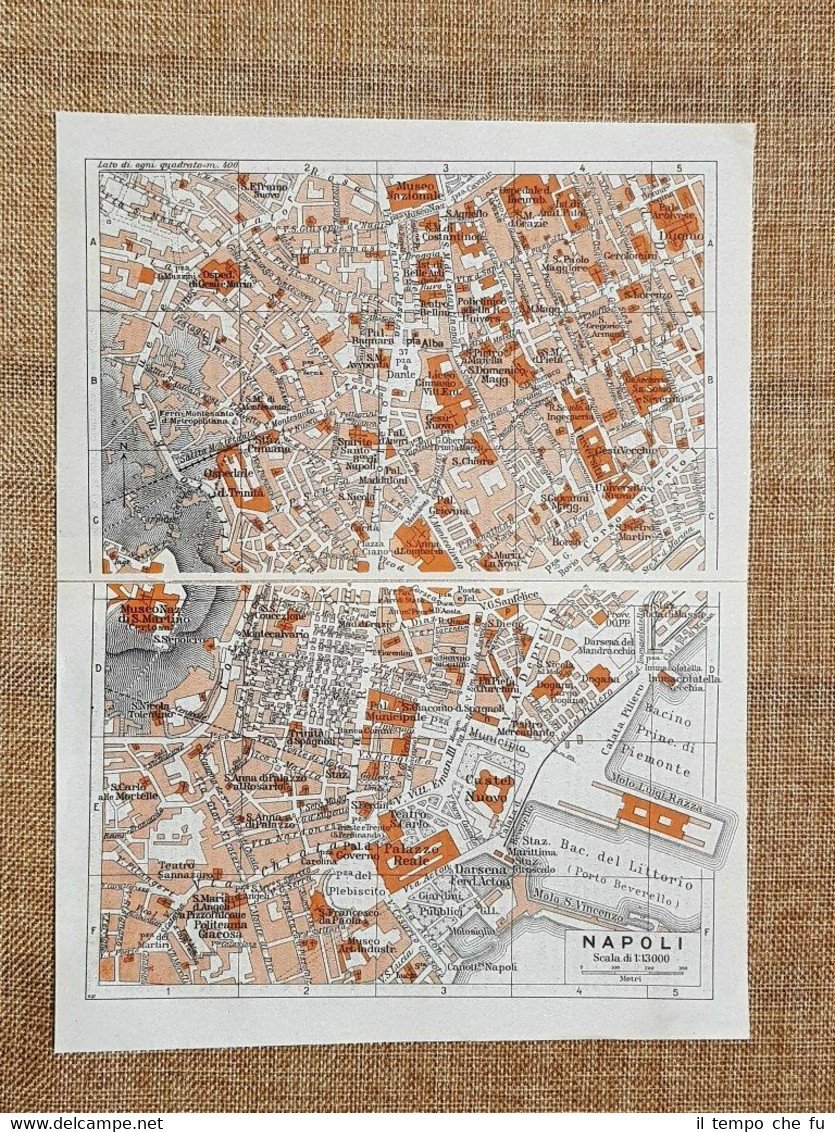 Pianta o piantina del 1940 La città di Napoli (1) …