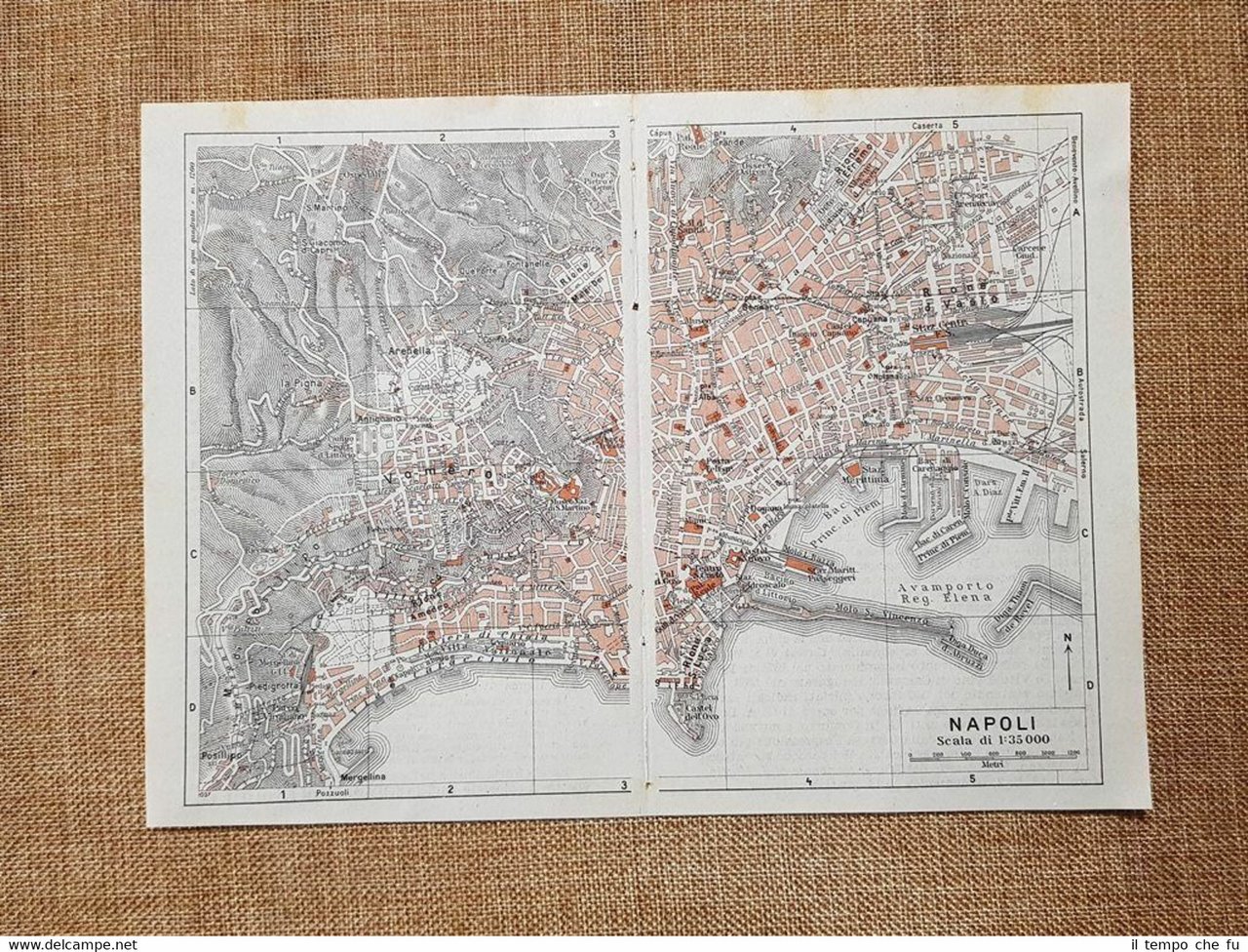 Pianta o piantina del 1940 La città di Napoli (2) …