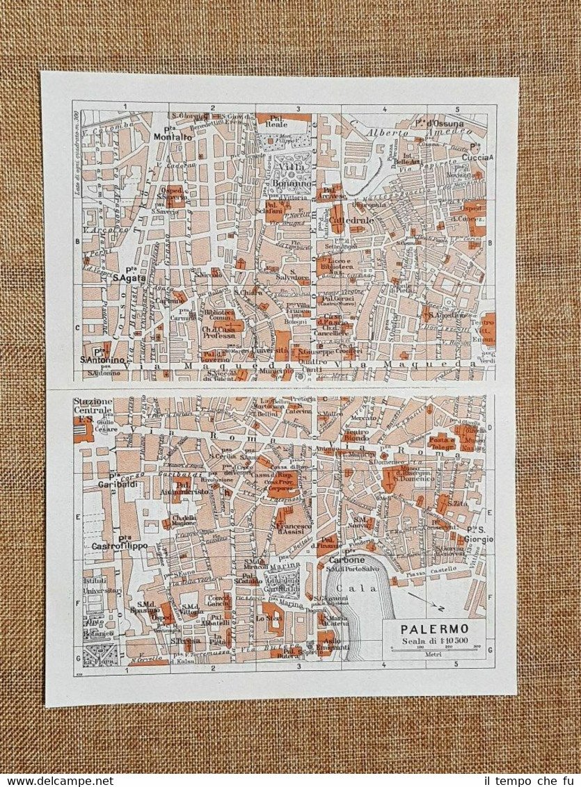 Pianta o piantina del 1940 La città di Palermo (1) …