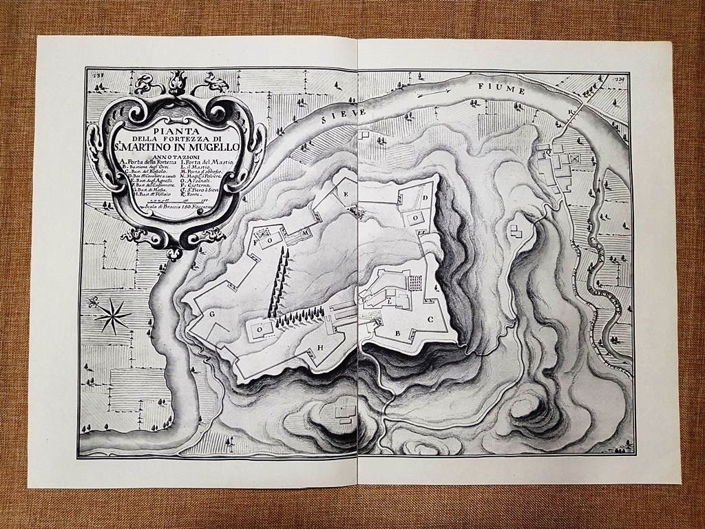 Pianta San Martino in Mugello Granducato di Toscana Odoardo Warren …