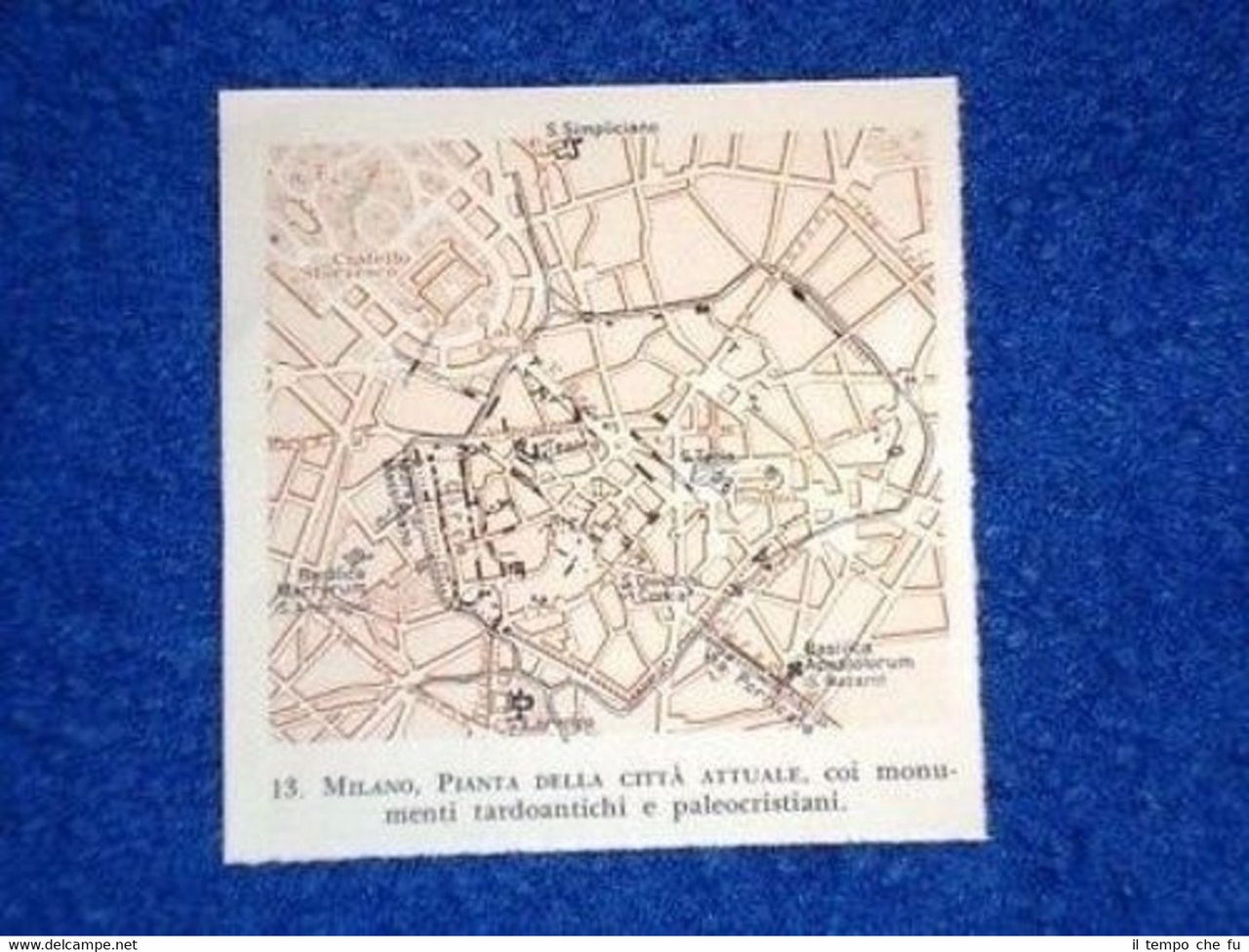 Piantina della Città di Milano