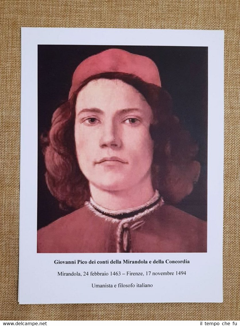 Pico della Mirandola 24 febbraio 1463 – 17 novembre 1494 …