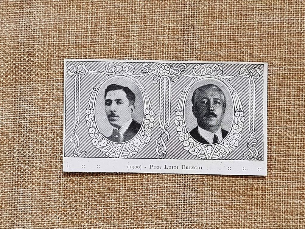 Pier Luigi Breschi Ritratto in due età differenti Stampa del …