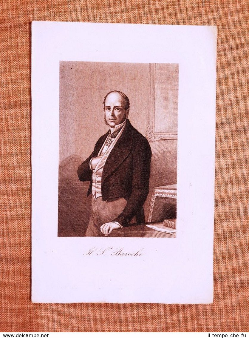 Pierre Jules Baroche Parigi 1802 Jersey 1870 Politico Acquaforte di …