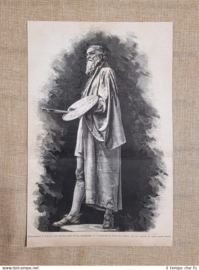 Pieve di Cadore 5 settembre 1880 Monumento a Tiziano di …