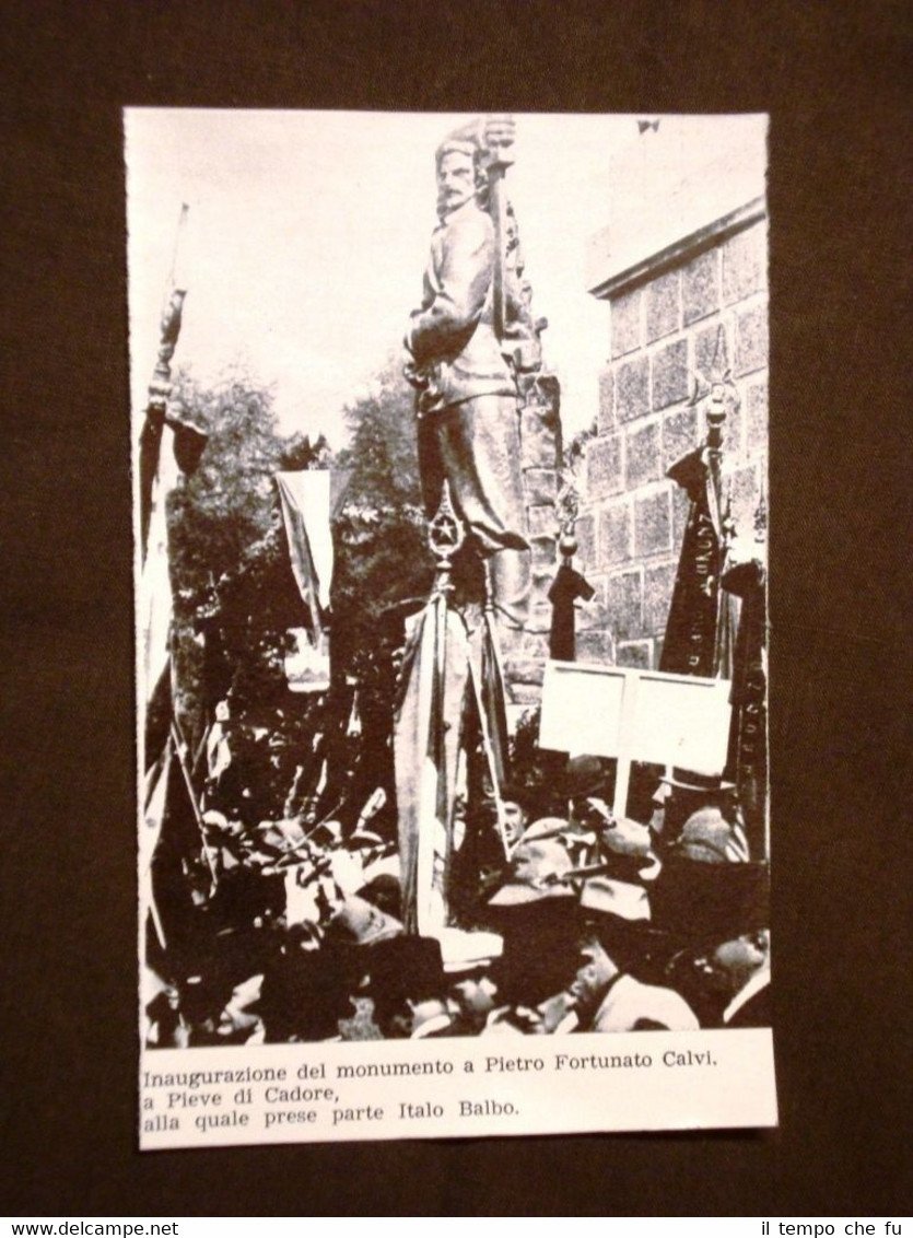 Pieve di Cadore negli anni '30 Inaugurazione del monumento a … | Immagine principale