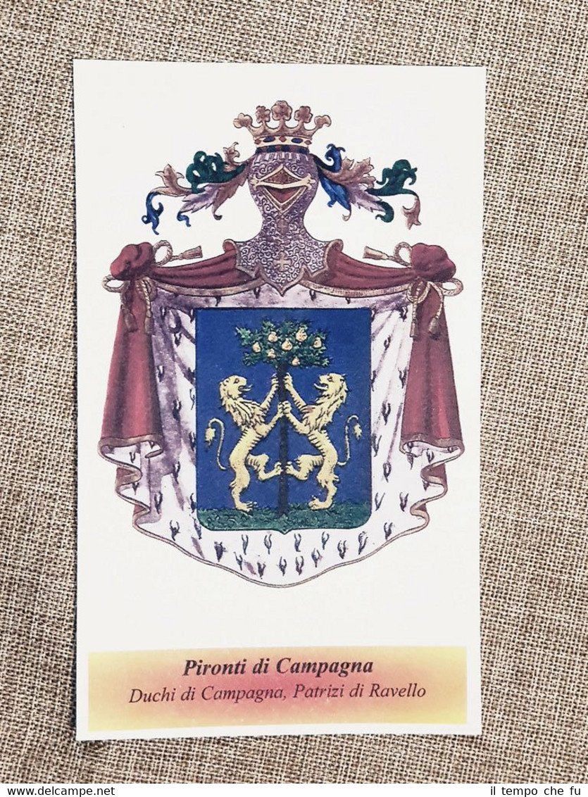 Pironti di Campagna Famiglia nobile Stemma Annuario nobiltà Giornale araldico