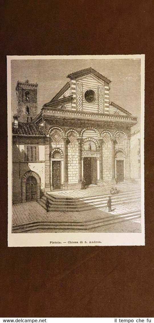 Pistoia nel 1895 Chiesa di Sant'Andrea Toscana